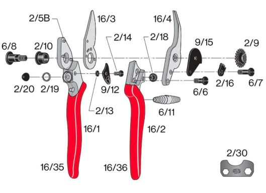 Felco Cutting Blade Models 16 17 16-3