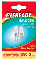 Eveready Halogen G4 Capsule Oven Safe Light Bulb 20W Warm White