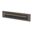 Warmseal G61301 Brown Letterbox Draught Excluder With Flap