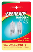 Eveready Halogen G9 Capsule Light Bulb 25W Warm White Pack of 2