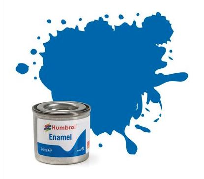 Humbrol Enamel Paint No.52 Baltic Blue Metallic 14ml