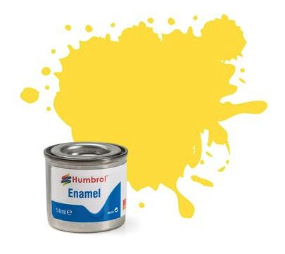 Humbrol Enamel Paint No.69 Yellow Gloss 14ml