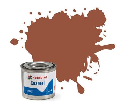 Humbrol Enamel Paint No.70 Brick Red Matt 14ml