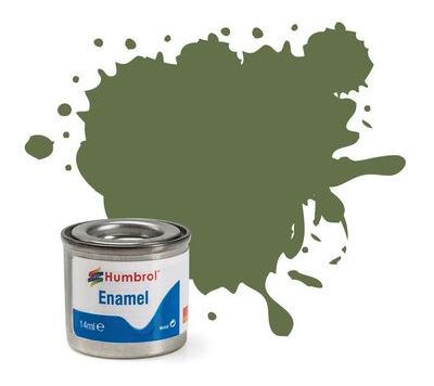 Humbrol Enamel Paint No.80 Grass Green Matt 14ml