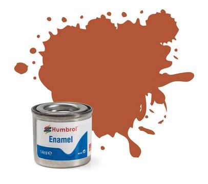Humbrol Enamel Paint No. 62 Leather Matt 14ml