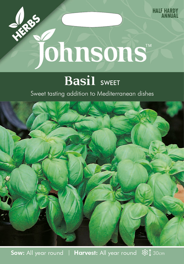 Johnsons Seeds Basil Sweet