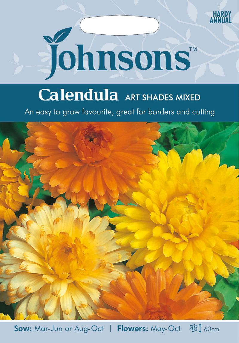 Johnsons Seeds Calendula Art Shades Mixed