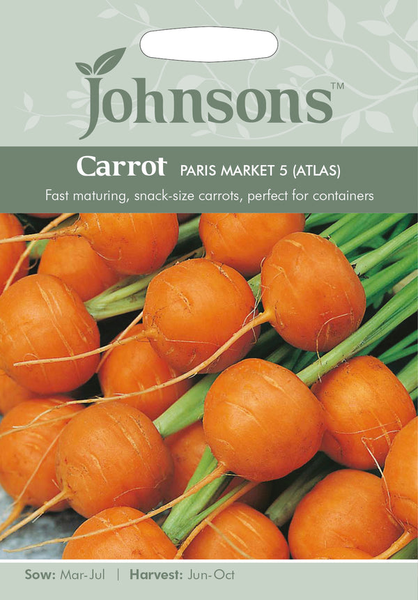 Johnsons Seeds Carrot Paris Market 5 (Atlas)