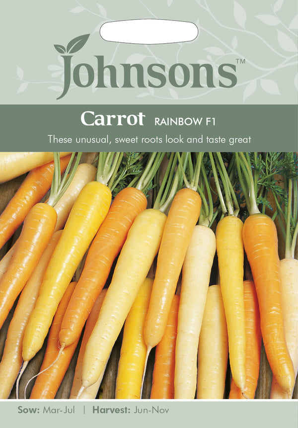 Johnsons Seeds Carrot Rainbow F1