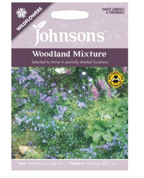 Johnsons Seeds Wildflower Woodland Mixture