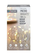 Premier Battery Operated 100 LED Microbrights Warm White