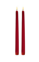 Premier Red Taper Candles With FlickaBright Flame