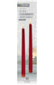 Premier Red Taper Candles With FlickaBright Flame