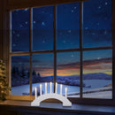 Premier Battery Operated Christmas White LED Candle Bridge 24cm