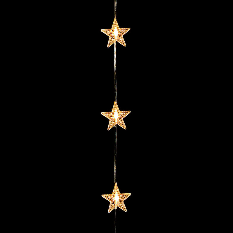 Premier 108 FlexiBright Hanging Star Curtain Lights, Warm White 1.2m