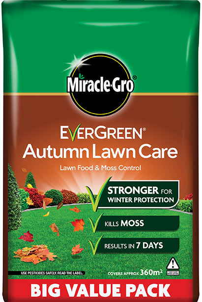 Evergreen® Autumn Lawn Feed and Moss 360m2 NORFOLK DELIVERY ONLY