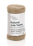 Mill Farm 3ply Natural Jute Twine Spool Small 125g/ 90m