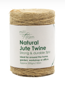 Mill Farm 3ply Natural Jute Twine Spool Small 250g/ 185m