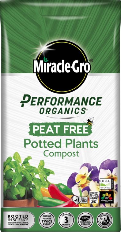 Miracle-Gro® Organic Peat Free Potted Plants Compost 10 Litre