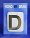 28mm Monogram Gold Self Adhesive Vinyl Letter 'D'