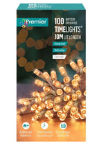 Premier 100 Vintage Gold Multi-Action LED Battery Operated Lights LB112383VGC (Clear Cable)