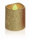 Premier Battery Glitter LED Tea Lights Pack of 4 Gold