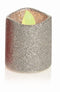 Premier Battery Glitter LED Tea Lights Pack of 4 Silver
