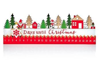 Premier Santa Scene Wooden Advent Calendar