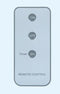 Premier Pack of 3 Remote Controlled LED Battery Flickabright Flameless Candles
