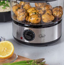 Quest 3-Tier Electric Food Steamer with Rice Bowl – 7.2 Litre