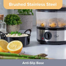 Quest 3-Tier Electric Food Steamer with Rice Bowl – 7.2 Litre