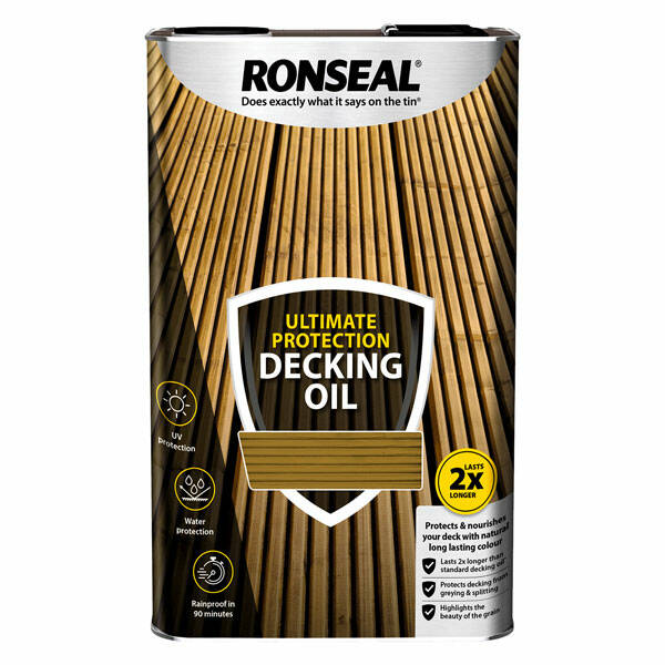 Ronseal Ultimate Protection Decking Oil Natural Cedar 5 Litre
