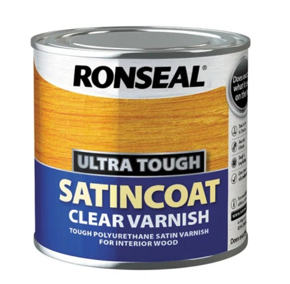 Ronseal Satincoat Interior Clear Varnish 250ml