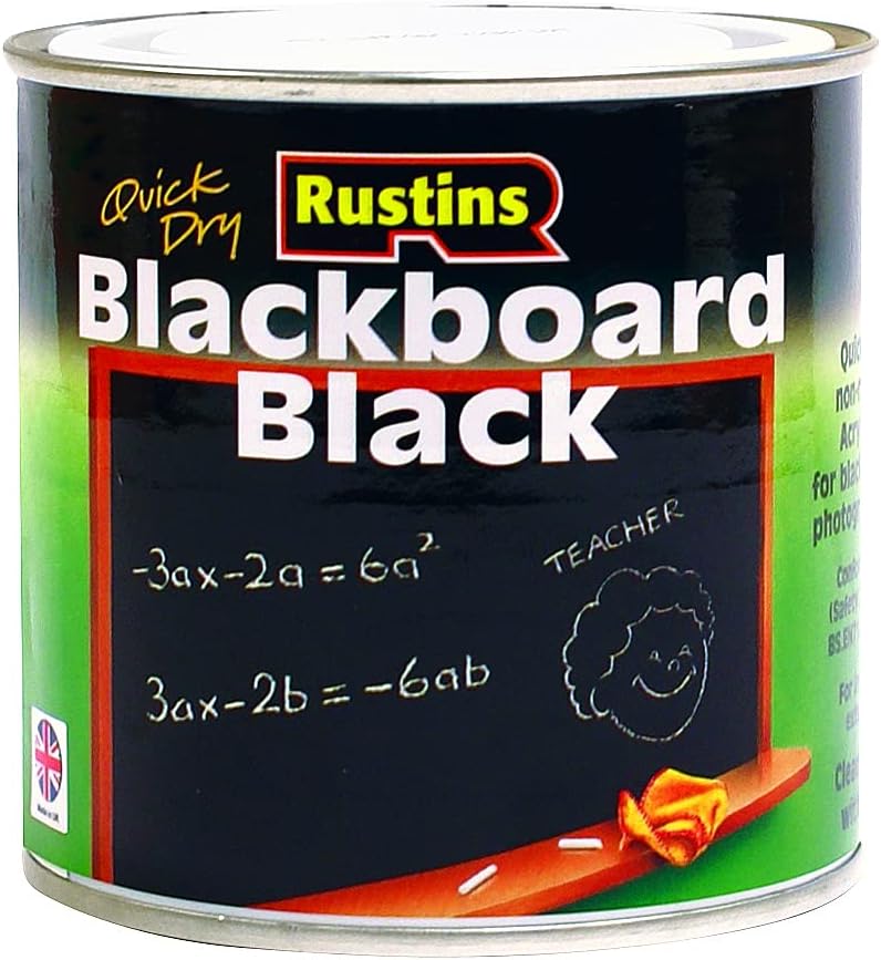 Rustins Quick Dry Blackboard Paint Black 100ml