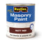 Rustins Quick Dry Masonry Paint 250ml Matt Red