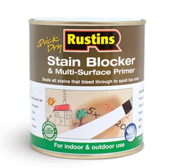 Rustins Quick Dry Stain Blocker & Multi Surface Primer 500ml
