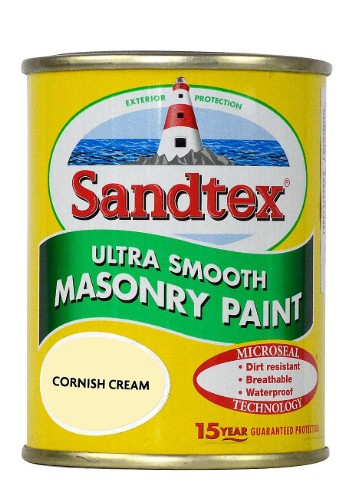 Sandtex Smooth Cornish Cream Masonry Paint 150ml Tester