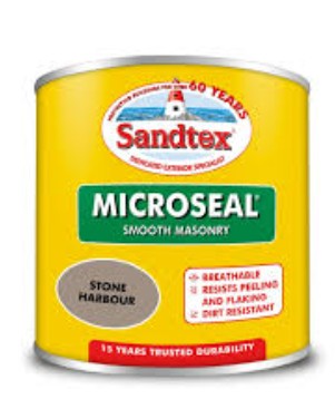 Sandtex Smooth Stone Harbour Masonry Paint 150ml Tester
