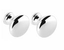 Securit Round Knobs Pack of 2 Chrome Plated 25mm