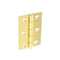 Securit Steel Butt Hinges Brass Plated (1 1/2 inch Pair) 100mm
