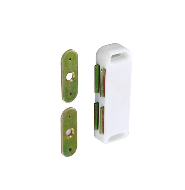 Securit Twin Magnetic Catch White