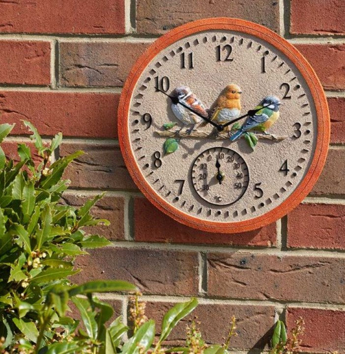 Outside In Birdwood Wall Clock 30cm