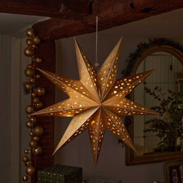 Smart Garden InLit Origami Star 50cm Gold