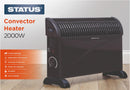 Status Convector Heater 2000w Black