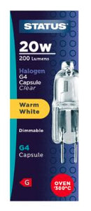 Status Halogen G4 Capsule Clear 20W Warm White