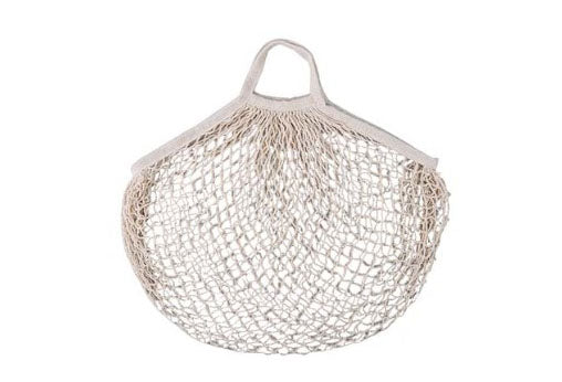 Cream Net Shopping Bag