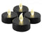 The Outdoor Living Company Black 4 Flickering Tea Lights Battery Operated
