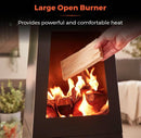 Tower Obelisk Wood Burner Chiminea With Storage T978509
