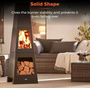Tower Obelisk Wood Burner Chiminea With Storage T978509