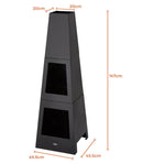 Tower Obelisk Wood Burner Chiminea With Storage T978509